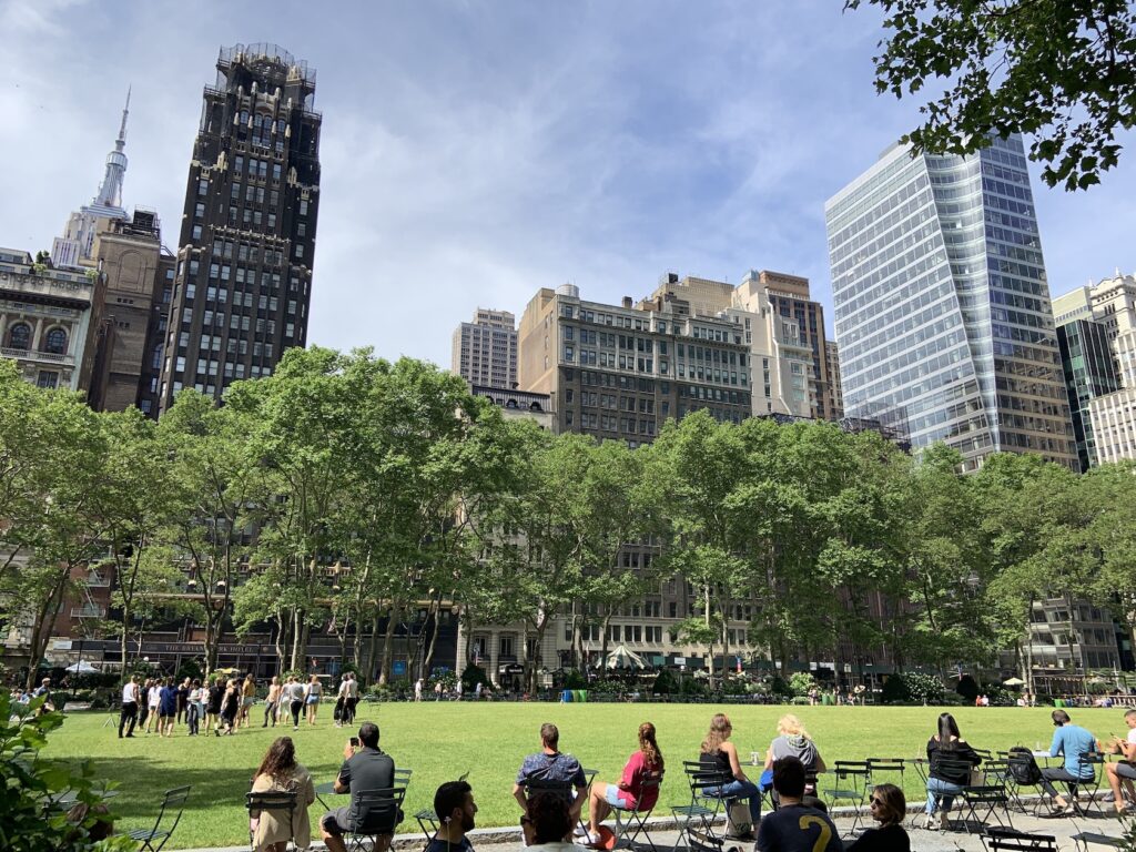 New York Itinerary- Bryant Park